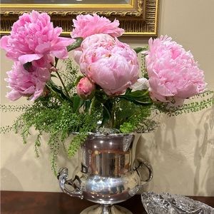 Vintage R. Rodgers Silverplate Champagne Bucket , Ice Bucket, Floral Urn